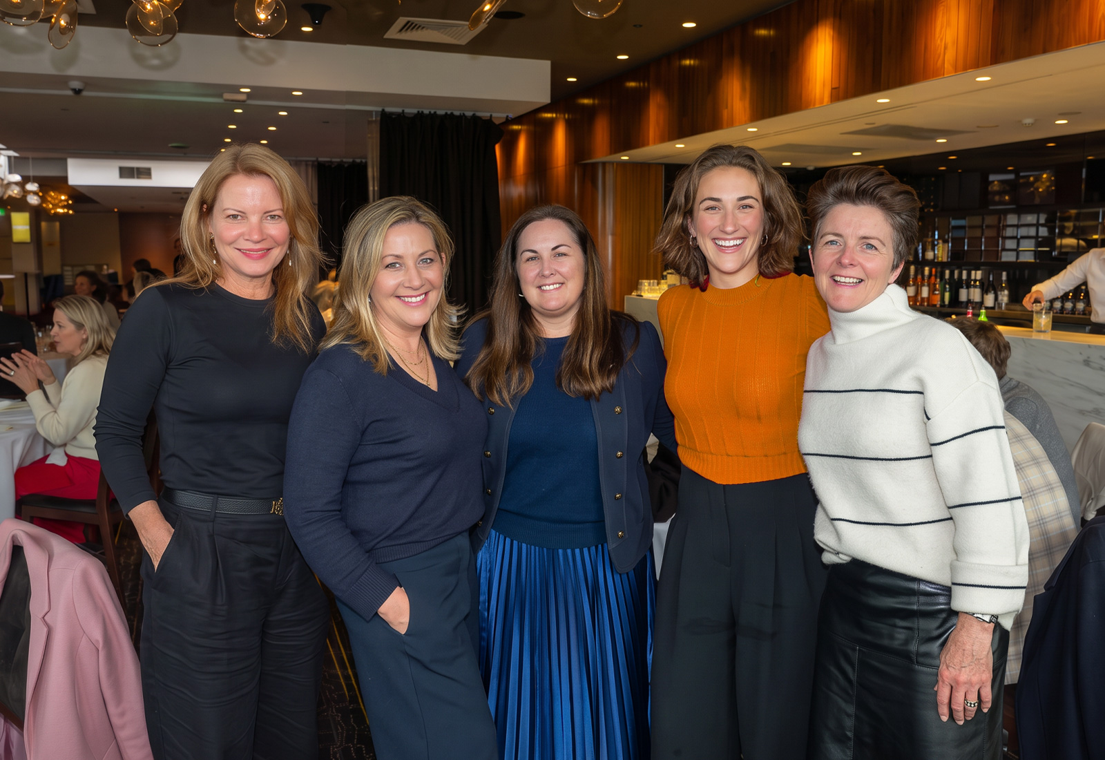 Women connecting at a Female Focus event